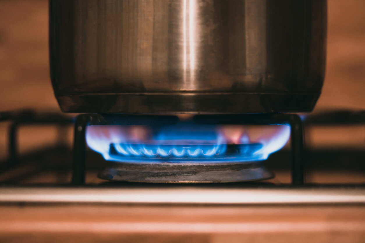 Pot in a stove