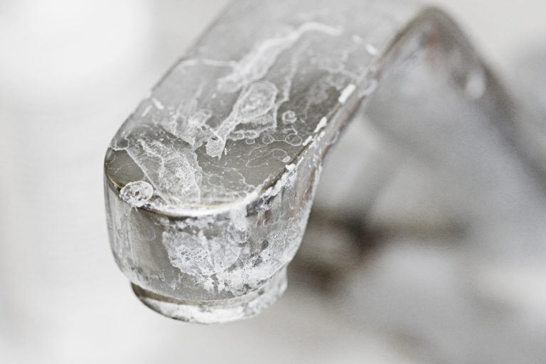 Water spots on faucets